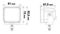 Ledson LED Fernscheinwerfer Vega S Compact 4800 Lumen 4x10W Osram 5700K IP68/IP69K