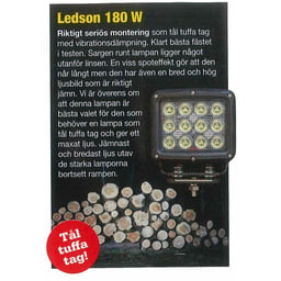 Ledson Proteus Heavy Duty Work Lamp 36x5W Osram LED 12000 Lumen 90° Light Dispersion