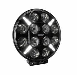 Ledson Projecteur 7 Pouces Noir Avec Feu de Position Homologué E Système Optique TIR Garantie 24 Mois