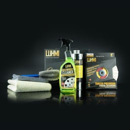 LUHMI Ensemble pour l'entretien des roues avec kit de polissage en 1 étape, nettoyant pour roues et brosse pour jantes