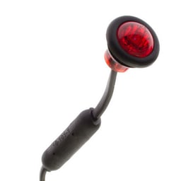 Spot encastré rond Ø 28 mm - Rouge 12 V/24 V