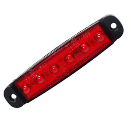 Ledson Luce di Posizione Ultra Sottile Omologata ECE 12-24V Rosso