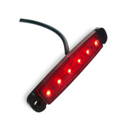 Ledson Luce di Posizione Ultra Sottile Omologata ECE 12-24V Rosso