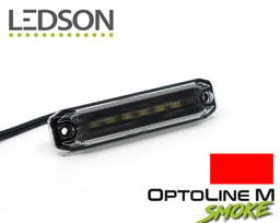 Ledson Optoline M Feu de Position Marqueur Latéral Fibre Optique Lentille Fumée 6 LED IP67 9-32V ECE R148