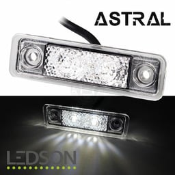 Ledson Seitenmarkierungsleuchte Astral LED 12V/24V IP67 Wasserdicht Rostfrei 3m Kabel
