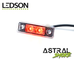 Ledson Astral Seitenmarkierungsleuchte Easy Fit Rauchglas 79x22,2x6,5 mm IP67 12V/24V