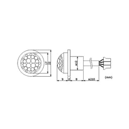 Éclairage intérieur à capteur PIR Ledson 12/24V 72W Minuterie 10 minutes