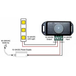 Éclairage intérieur à capteur PIR Ledson 12/24V 72W Minuterie 10 minutes