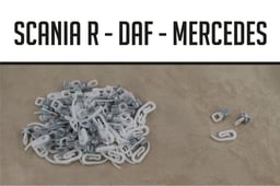 Scania R DAF MB 50 Crochets 50 Glisseurs