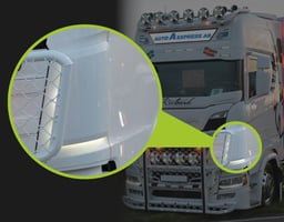 Ledson Éclairage Ensemble Bouclier d'Angle 24V 6 Bandes