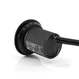Lampe de poche LED escamotable intégrée Ø36 MM homologuée R65 14 motifs de flash