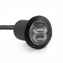 Lampe de poche LED escamotable intégrée Ø36 MM homologuée R65 14 motifs de flash