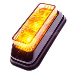 500330 Éclairage LED 3x1W 12-24V 12 Modèles de Flash Homologué E6 98x41x29
