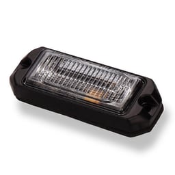 Gyrophare orange 3 LED 26 motifs de flash ECE R65 EMC R10 IP67 9-33V câble 3m