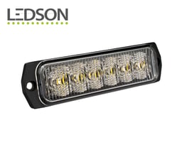 Ledson Warnblitzlicht Orange 6 LEDs ECE R65 EMC R10 SAE J595 IP67 9-33V 113x29x10mm 3m Kabel