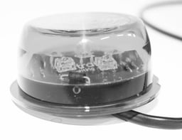 Largeur de Plage Lampe Verre Transparent Lumière Blanche 12V/24V Homologuée Câble 5m