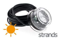 STRANDS - FEU DE POSITION LATÉRAL À LED VIKING - ORANGE *VERRE TRANSPARENT*