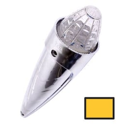 Torpedo Lampe 24V Verre Clair LEDs Jaunes Inclus Vis et Plaque
