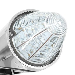 Torpedo Lampe 24V Verre Clair LEDs Jaunes Inclus Vis et Plaque
