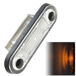 Hella LED Oranje Sidemarker Diode 12-30V E-Mark 79x23x19mm