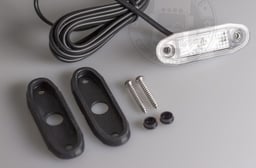 Éclairage Multivolt 12V 24V Étanche 2 LEDs 22x76x9mm Câble 3m
