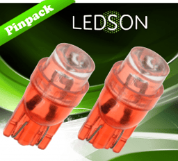 Lampes LED Camions 24V W5W W21X95d 3W Rouge