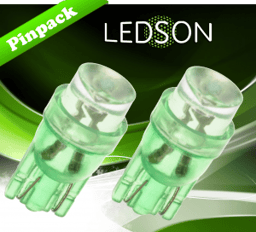 Lampes LED Camions 24V Vert W5W W21X95d 3W 024W