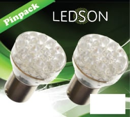 Ledson Lampadina LED P21/5W BA15s Bianco Xenon
