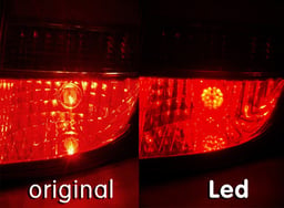 Ledson Lampadina LED P21W BA15s 24V Rossa