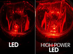 Lampe LED 24V pour camions avec 5 diodes SMD haute puissance rouge par paire