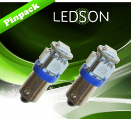 Lampe LED 24V pour camions avec 5 diodes SMD haute puissance couleur bleue