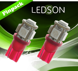 Lampade a LED Camion 24V W5W W21X95D 5050 SMD Rosso