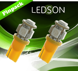 Lampade a LED Camion 24V W5W W21X95D 5050 SMD Giallo Arancione