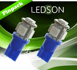Lampade a LED Camion 24V W5W W21X95d 5050 SMD Blu