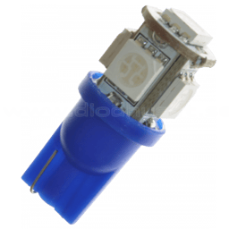 Lampade a LED Camion 24V W5W W21X95d 5050 SMD Blu