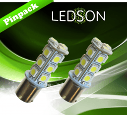 Éclairage LED Camions 24V P21W BA15s 18 Diodes 5050 SMD 20W 320 Degrés