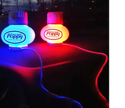 Ledson Poppy LED avec lumière mobile dans le cordon rouge 10-40V USB 2 mètres 12 mois de garantie