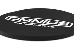 Set di 5 Ø 9 cm con logo 3D intarsiato in PVC flessibile antiscivolo