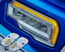 Luci diurne DRLDNG Bianche a Ambra Adatte per Nuova Generazione DAF XF XG XG+ Set Montaggio Facile