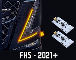 Ensemble de cartes de circuit imprimé à LED blanc chaud pour Volvo FH5 FM5 FH Aero à partir de 2021