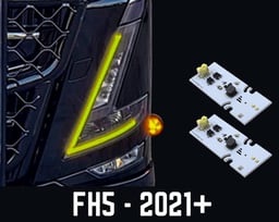 Ensemble de cartes de circuit imprimé à LED blanc chaud pour Volvo FH5 FM5 FH Aero à partir de 2021