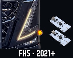 Ensemble de cartes de circuit imprimé à LED blanc chaud pour Volvo FH5 FM5 FH Aero à partir de 2021