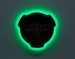 Emblème Étanche Vert 24-30W 1.5W IP65 Câble de 3 Mètres Inclus Matériel de Montage