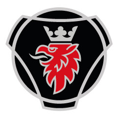 Adesivo Emblema Scania 102 Nero Grifone