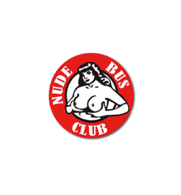 NUDE BUS CLUB Adesivo per camion Ø 5cm