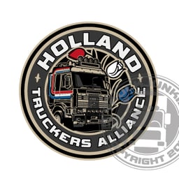 Holland Trucker Alliance Ø11 Cm Film d'Impression de Haute Qualité Garantie de Résistance des Couleurs 5 Ans