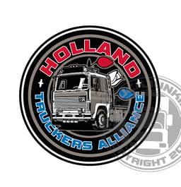 Holland Truckers Alliance Ø 11 Cm Film d'Impression de Haute Qualité Garantie de Résistance des Couleurs 5 Ans