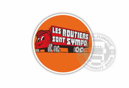 Autocollant Les Routiers Sont Sympa 10cm