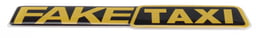 Adesivo FAKE TAXI 10x2cm Finitura 3D