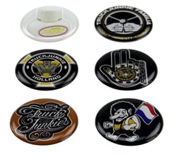 Set de 6 3D Deluxe Truckjunkie Ø 3,5 cm